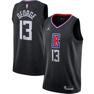 Men's Paul George Los Angeles Clippers Basketball Jersey Black