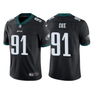 Men's Philadelphia Eagles Fletcher Cox Black Vapor Limited Stitched Jersey