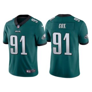 Men's Philadelphia Eagles Fletcher Cox Midnight Green Vapor Limited Stitched Jersey