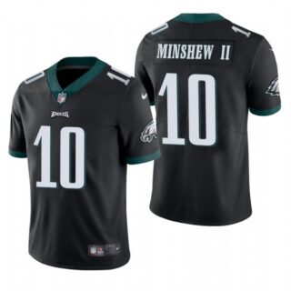 Men's #10 Gardner Minshew II Philadelphia Eagles Vapor Limited Jersey Stitched Black