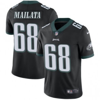 Men's Jordan Mailata Philadelphia Eagles Vapor Limited Jersey Stitched Black