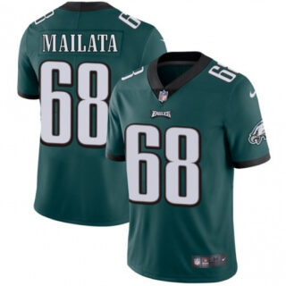 Men's Jordan Mailata Philadelphia Eagles Vapor Limited Jersey Stitched Midnight Green