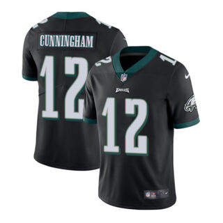Men's Randall Cunningham Philadelphia Eagles Vapor Limited Jersey Stitched Black