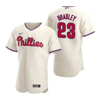 Men's #23 Archie Bradley Philadelphia Phillies Flex Base Jersey Cream