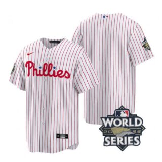 Youth Philadelphia Phillies 2022 World Series White Stitched Jersey