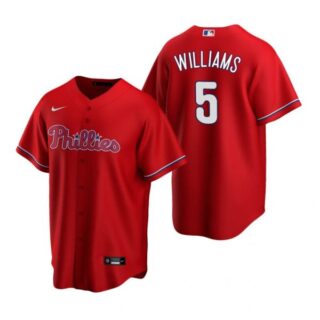 Men's #5 Nick Williams Philadelphia Phillies Cool Base Jersey Red
