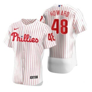 Men's #48 Spencer Howard Philadelphia Phillies Flex Base Jersey White