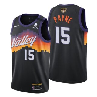 Men's #15 Cameron Payne Phoenix Suns 2021 NBA Finals Jersey Black City Editon