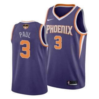 Men's #3 Chris Paul Phoenix Suns 2021 NBA Finals Jersey Purple Icon Editon