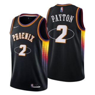 Men's Elfrid Payton Phoenix Suns 75th Anniversary Diamond Jersey Black