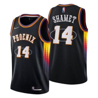 Men's Landry Shamet Phoenix Suns 75th Anniversary Diamond Jersey Black