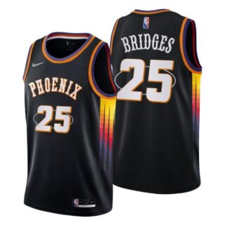 Men's Mikal Bridges Phoenix Suns 75th Anniversary Diamond Jersey Black