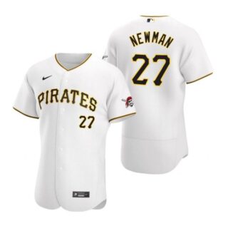 Men's #27 Kevin Newman Pittsburgh Pirates Flex Base Jersey White