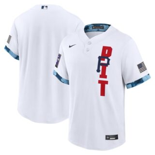 Men's - Cool Base Pittsburgh Pirates 2021 MLB All-Star White Jersey Worn In-Game - Stitched