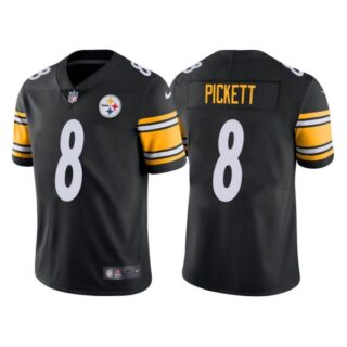Men's Pittsburgh Steelers Kenny Pickett 2022 NFL Draft Stitched Jersey Black