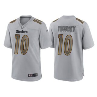 Youth Pittsburgh Steelers Mitchell Trubisky Gray Atmosphere Fashion Stitched Jersey