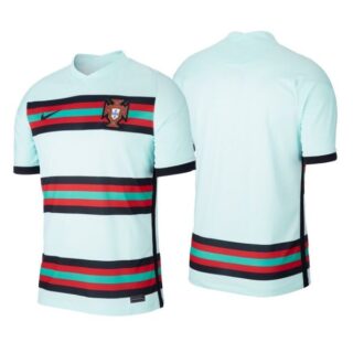 Men's Blank Portugal National Teal Away Jersey