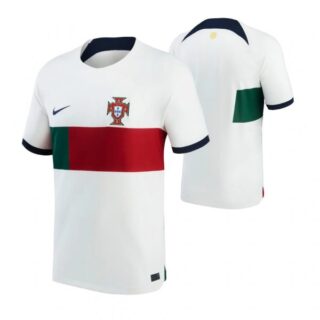 Men's Portugal National Team White Away Soccer Jersey 2022-23
