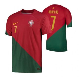 Men's Cristiano Ronaldo Portugal National Team Red Home Soccer Jersey 2022-23