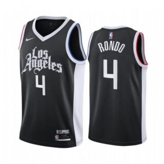 Men's Rajon Rondo Los Angeles Clippers Basketball Jersey Black