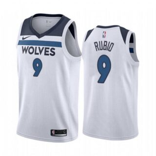 Men's Ricky Rubio Minnesota Timberwolves Basketball Jersey White