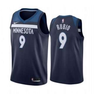 Men's Ricky Rubio Minnesota Timberwolves Basketball Jersey Navy