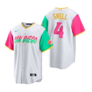 Youth San Diego Padres Blake Snell White City Connect Stitched Jersey