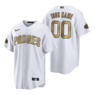 Men's Cool Base Custom San Diego Padres 2022 MLB All-Star Game White Stitched Jersey