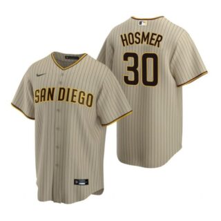 Men's #30 Eric Hosmer San Diego Padres Cool Base Jersey Sand Brown