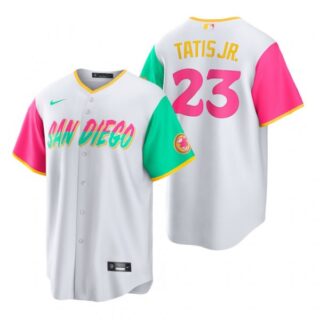 Youth San Diego Padres Fernando Tatis Jr. White City Connect Stitched Jersey