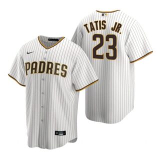 Men's #23 Fernando Tatis Jr. San Diego Padres Cool Base Jersey White