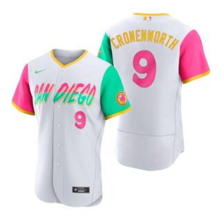 Men's Flex Base San Diego Padres Jake Cronenworth White City Connect Stitched Jersey