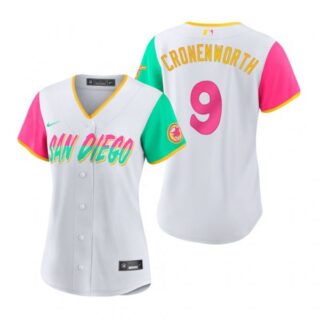 Women's San Diego Padres Jake Cronenworth White City Connect Stitched Jersey