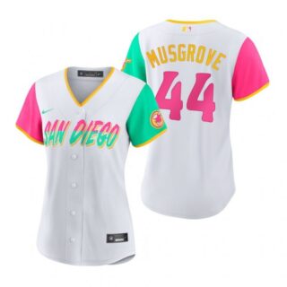 Women's San Diego Padres Joe Musgrove White City Connect Stitched Jersey