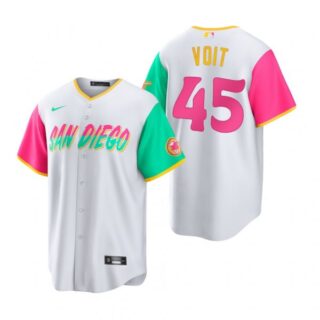 Youth San Diego Padres Luke Voit White City Connect Stitched Jersey