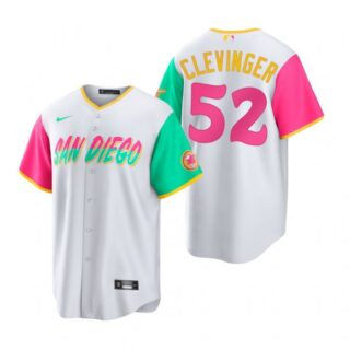 Youth San Diego Padres Mike Clevinger White City Connect Stitched Jersey