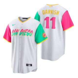 Youth San Diego Padres Yu Darvish White City Connect Stitched Jersey