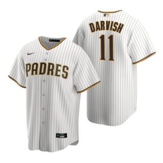 Men's #11 Yu Darvish San Diego Padres Cool Base Jersey White