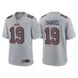 Women's San Francisco 49ers Deebo Samuel Gray Atmosphere Fashion Stitched Jersey