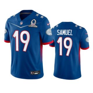 Men's Deebo Samuel San Francisco 49ers 2022 NFC Pro Bowl Stitched Jersey Royal