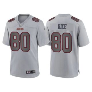 Women's San Francisco 49ers Jerry Rice Gray Atmosphere Fashion Stitched Jersey