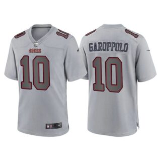 Women's San Francisco 49ers Jimmy Garoppolo Gray Atmosphere Fashion Stitched Jersey
