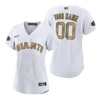 Women's Custom San Francisco Giants 2022 MLB All-Star Game White Stitched Jersey