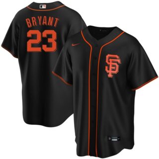 Men's Kris Bryant San Francisco Giants Cool Base Jersey - Stitched Black