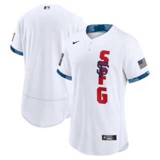 Men's - Flex Base San Francisco Giants 2021 MLB All-Star White Jersey Worn In-Game - Stitched