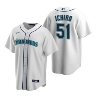 Men's Ichiro Suzuki Seattle Mariners Cool Base Jersey White White