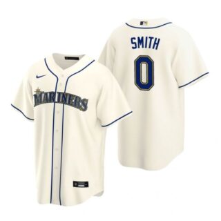 Men's Mallex Smith Seattle Mariners Cool Base Jersey Gray Cream