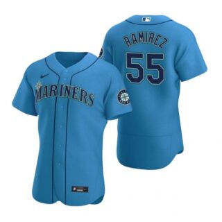 Men's Yohan Ramirez Seattle Mariners Flex Base Jersey Royal Royal