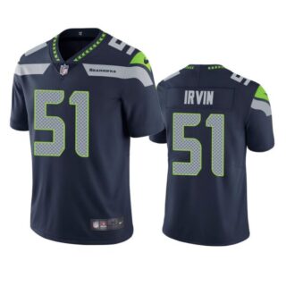 Men's #51 Bruce Irvin Seattle Seahawks Limited Jersey Stitched Navy