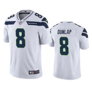 Men's #8 Carlos Dunlap Seattle Seahawks Limited Jersey Stitched White